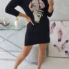 Kapuutsiga pusa-kleit trükipildiga Kesi - Thumbnail Image 5