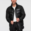 Ombre Clothing meeste tepitud talvejope kapuutsiga - Thumbnail Image 6