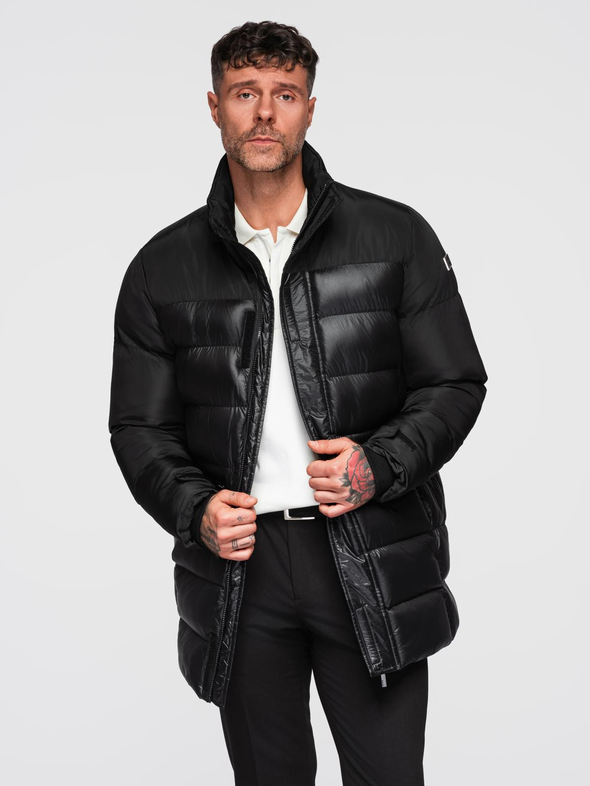 Ombre Clothing meeste tepitud talvejope kapuutsiga - Image 6