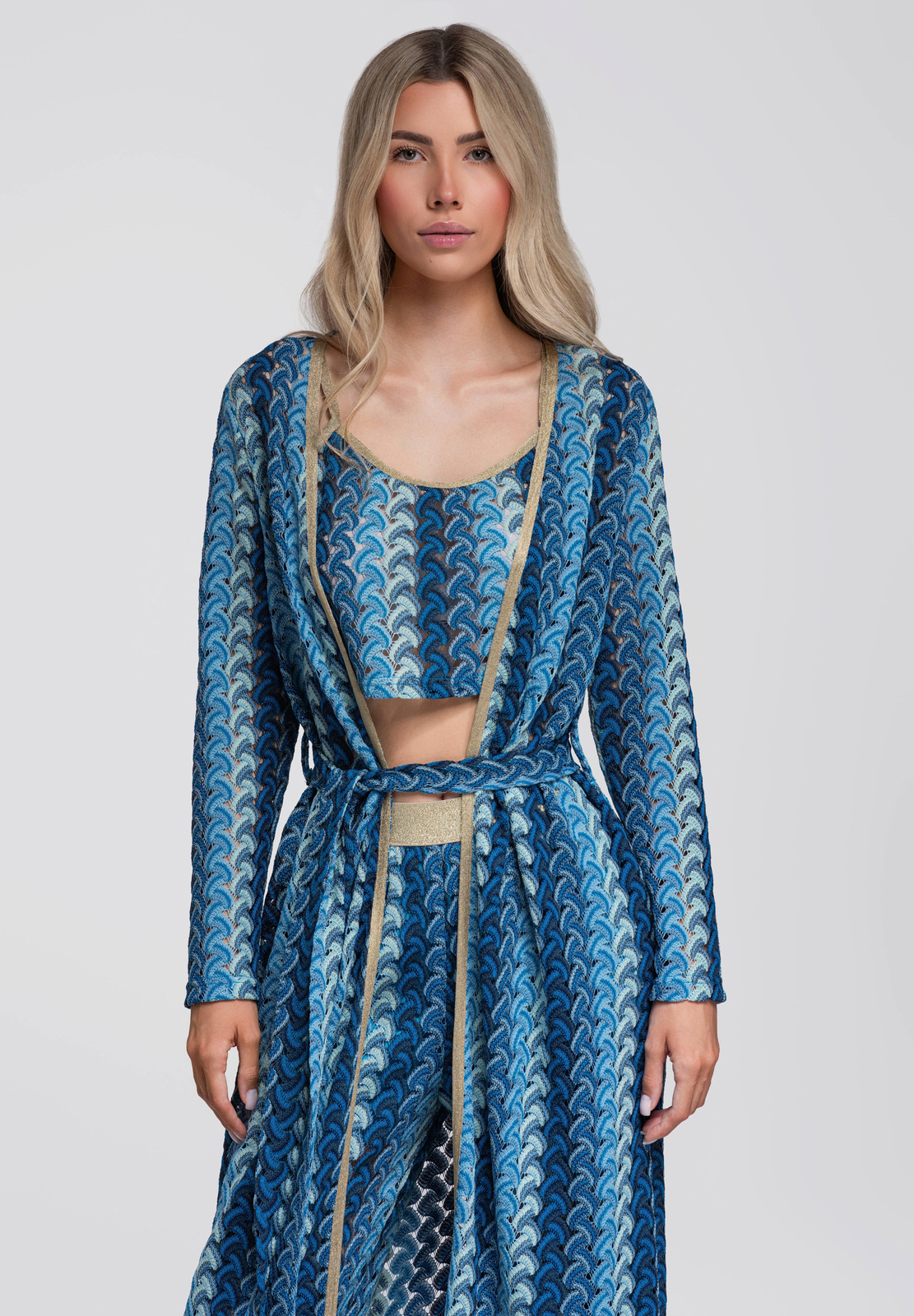 Ombre Clothing naiste pikk ažuurne kardigan - Image 10