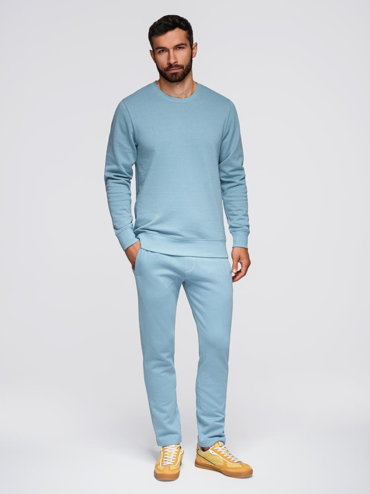 Ombre Clothing meeste puuvillased sirge lõikega dressipüksid - Image 35