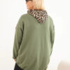 Plus Size naiste viskoosist kapuutsiga pusa pantrümustriga detailidega - Thumbnail Image 43
