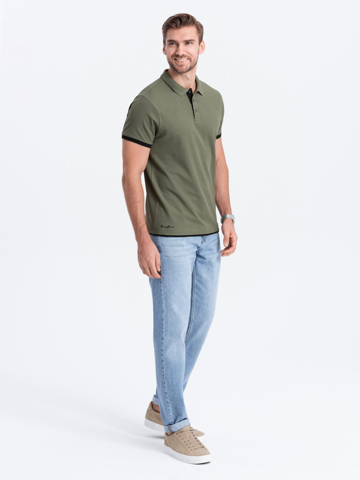 Meeste puuvillane polosärk Ombre Clothing - Image 35