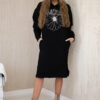 Soe kapuutsiga pikk dresskleit Kesi - Thumbnail Image 13