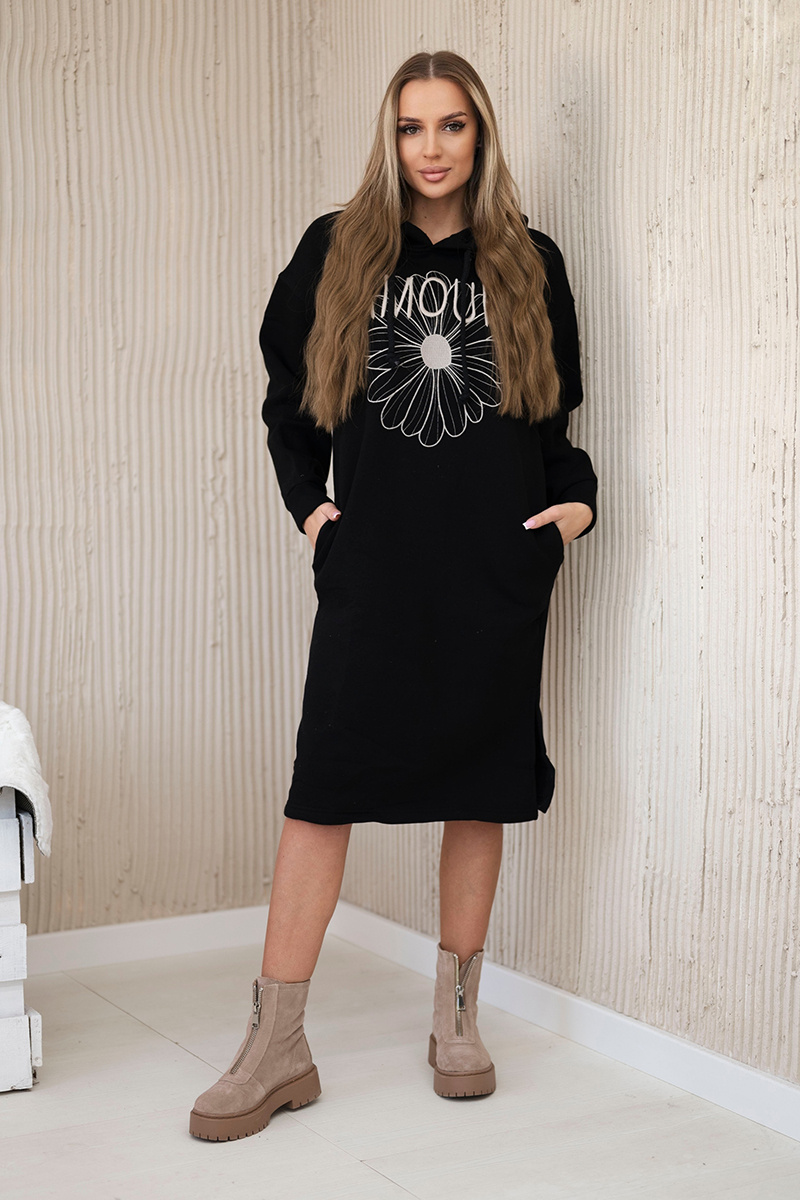 Soe kapuutsiga pikk dresskleit Kesi - Image 13