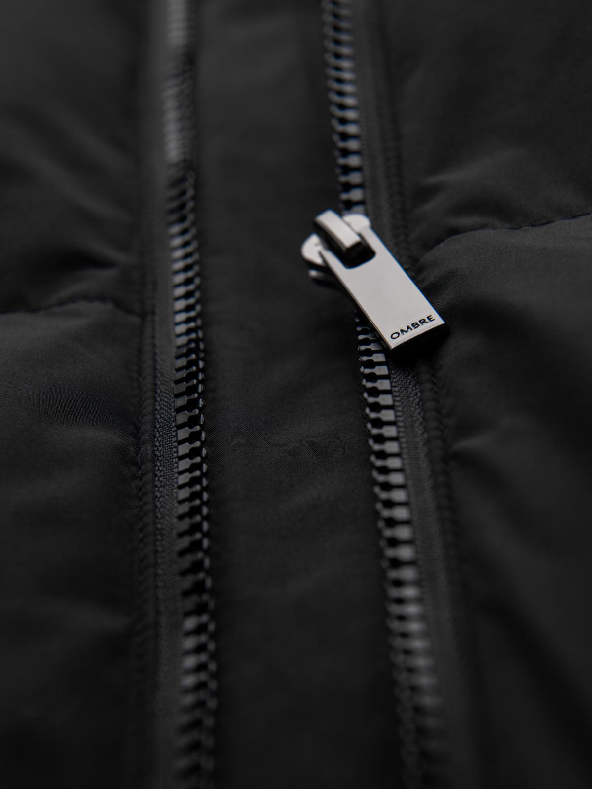 Ombre Clothing meeste pikk tepitud talvejope kapuutsiga - Image 14