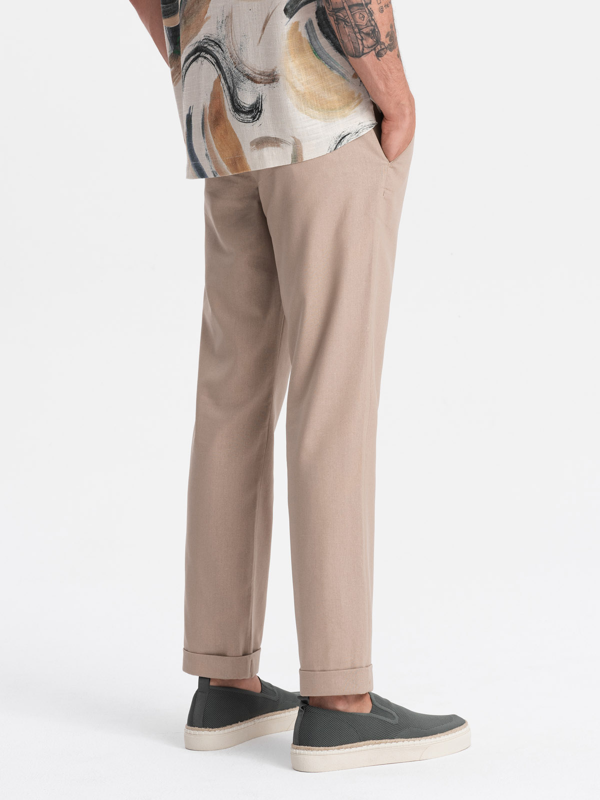 Ombre Clothing linasegused meeste chino-püksid - Image 20