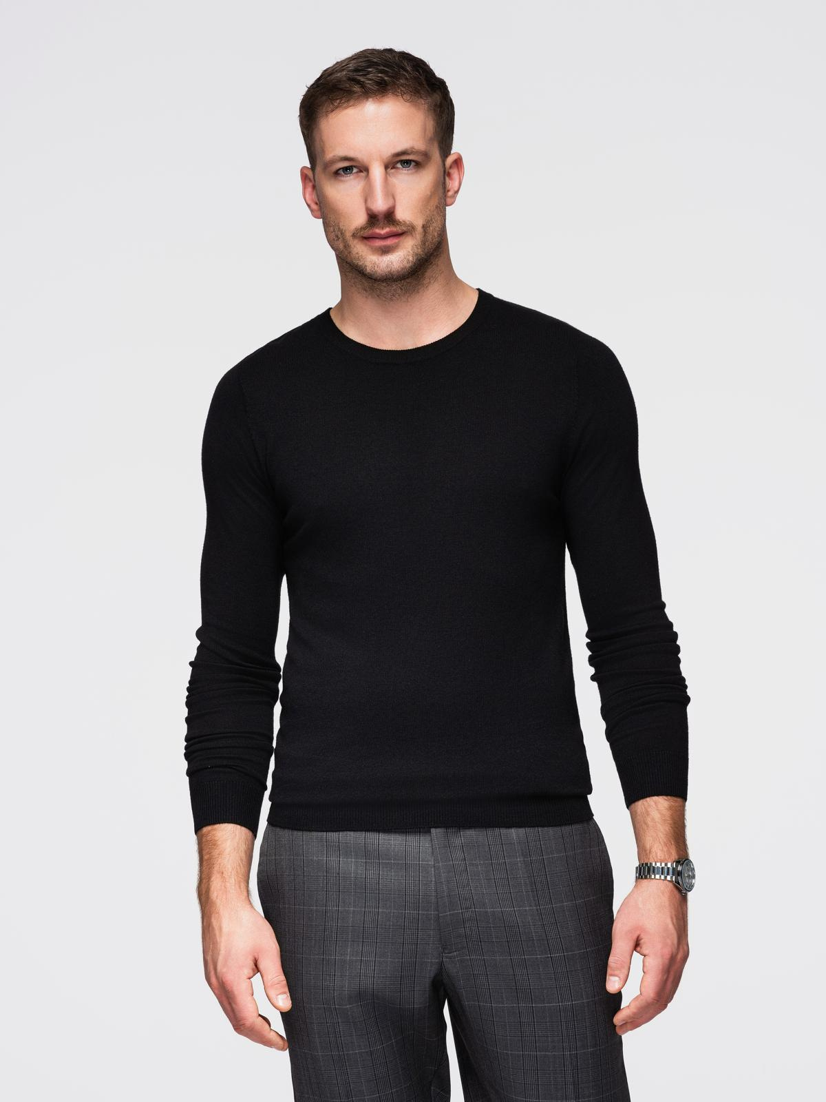Ombre Clothing klassikaline ümara kaelusega meeste kampsun - Image 79