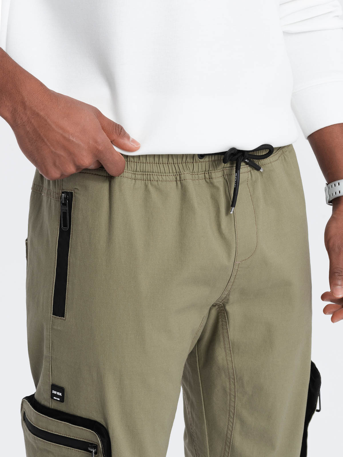 Meeste cargo-stiilis dressipüksid Ombre Clothing - Image 68