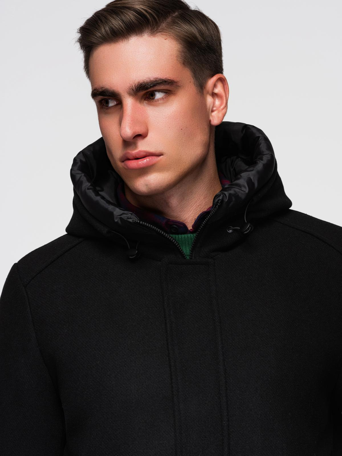 Meeste kapuutsiga mantel Ombre Clothing - Image 4