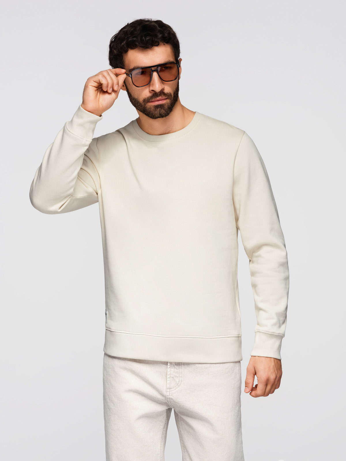 Meeste puuvillane dressipluus ümara kaelusega Ombre Clothing - Image 50