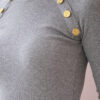 Sooniline liibuv minikleit dekoratiivsete nööpidega Kesi - Thumbnail Image 4