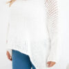 Naiste oversize-lõikega pitskoes V-kaelusega kampsun - Thumbnail Image 8