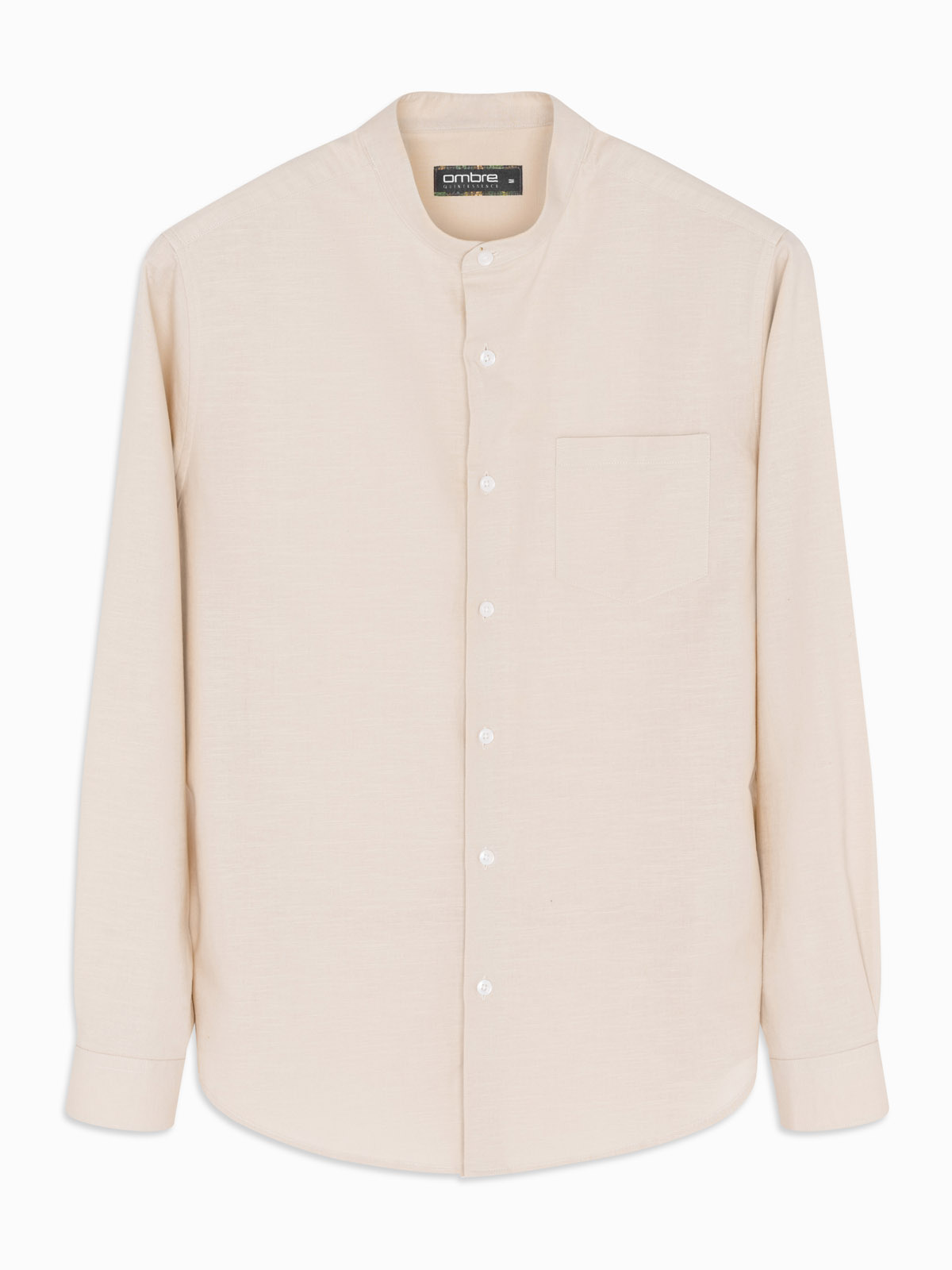 Meeste linane püstkraega triiksärk Ombre Regular Fit - Image 38