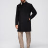 Ombre Clothing meeste poolpikk mantel püstkrae ja nööpidega - Thumbnail Image 14
