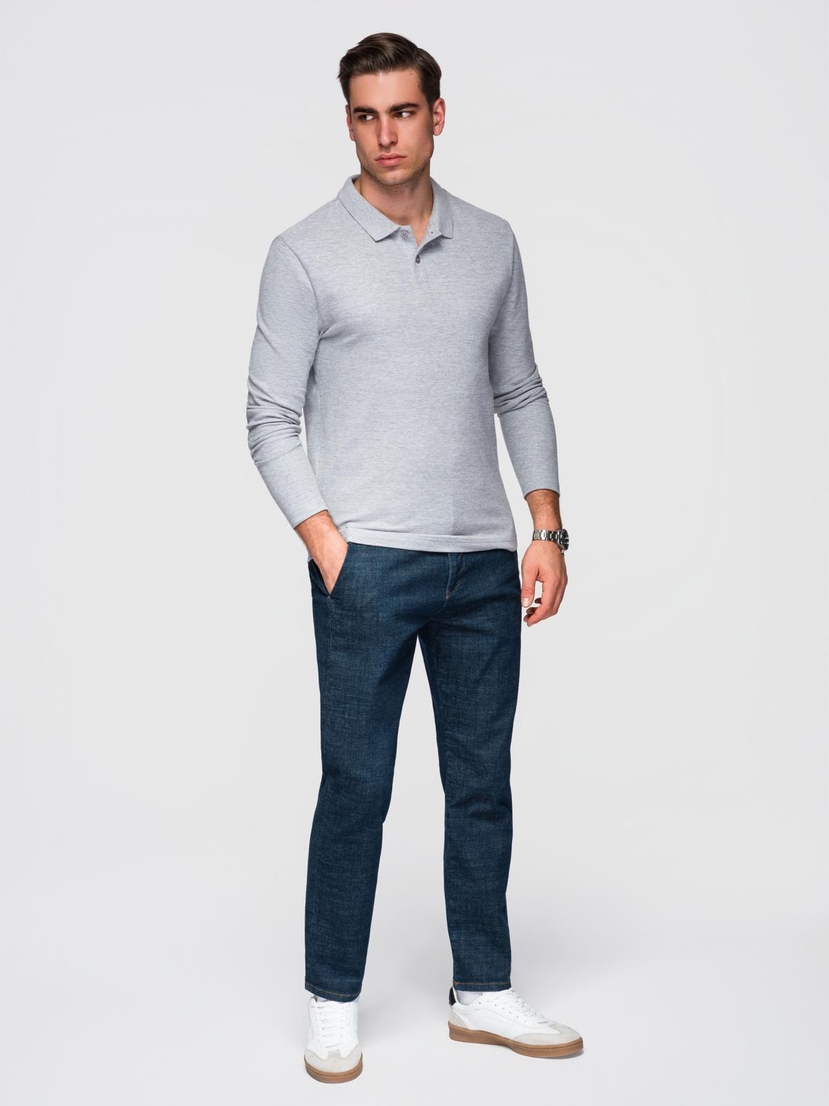 Ombre Clothing meeste pikkade varrukatega polosärk - Image 27