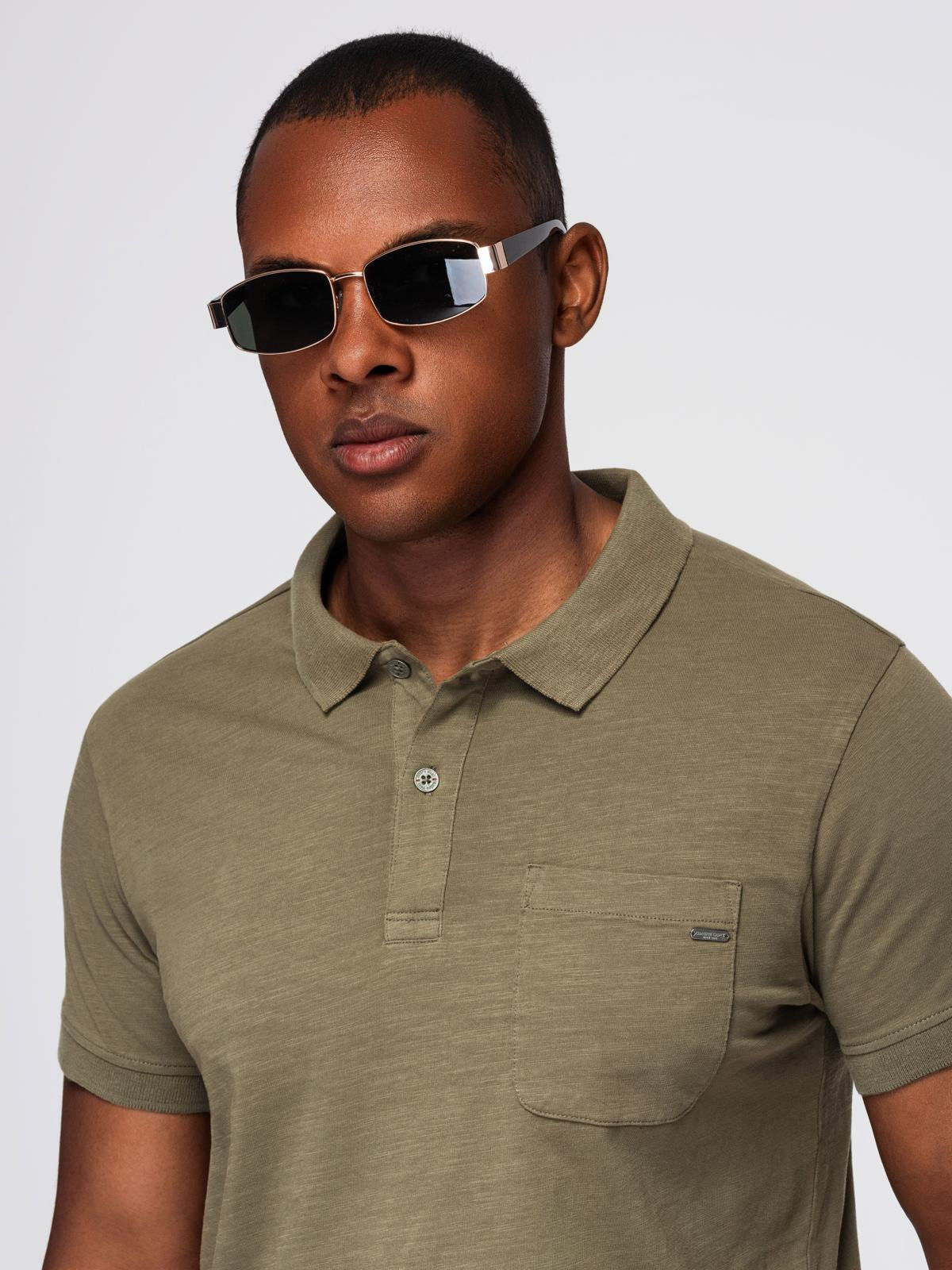 meeste polo t-särk - maroon v6 s1744 - Image 18