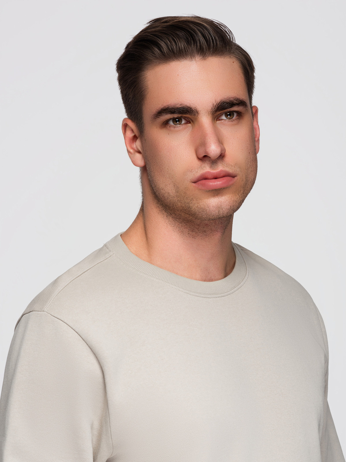 Meeste puuvillane dressipluus ümara kaelusega Ombre Clothing - Image 2