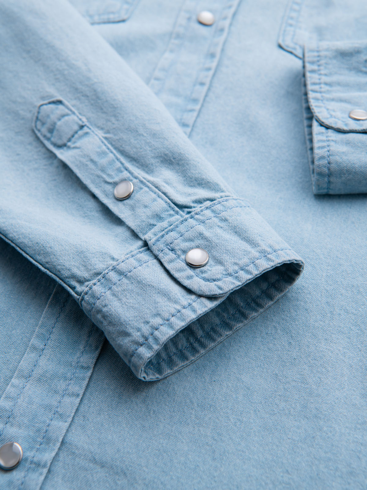 Ombre Clothing meeste teksasärk rinnataskutega - Image 7