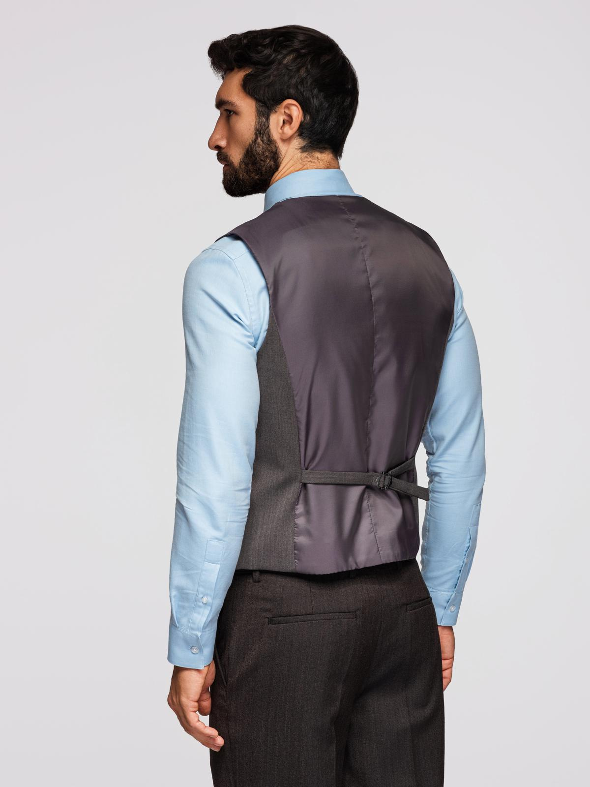 Kalasabamustriga meeste vest - Image 5