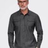 Ombre Clothing meeste teksasärk rinnataskutega - Thumbnail Image 24
