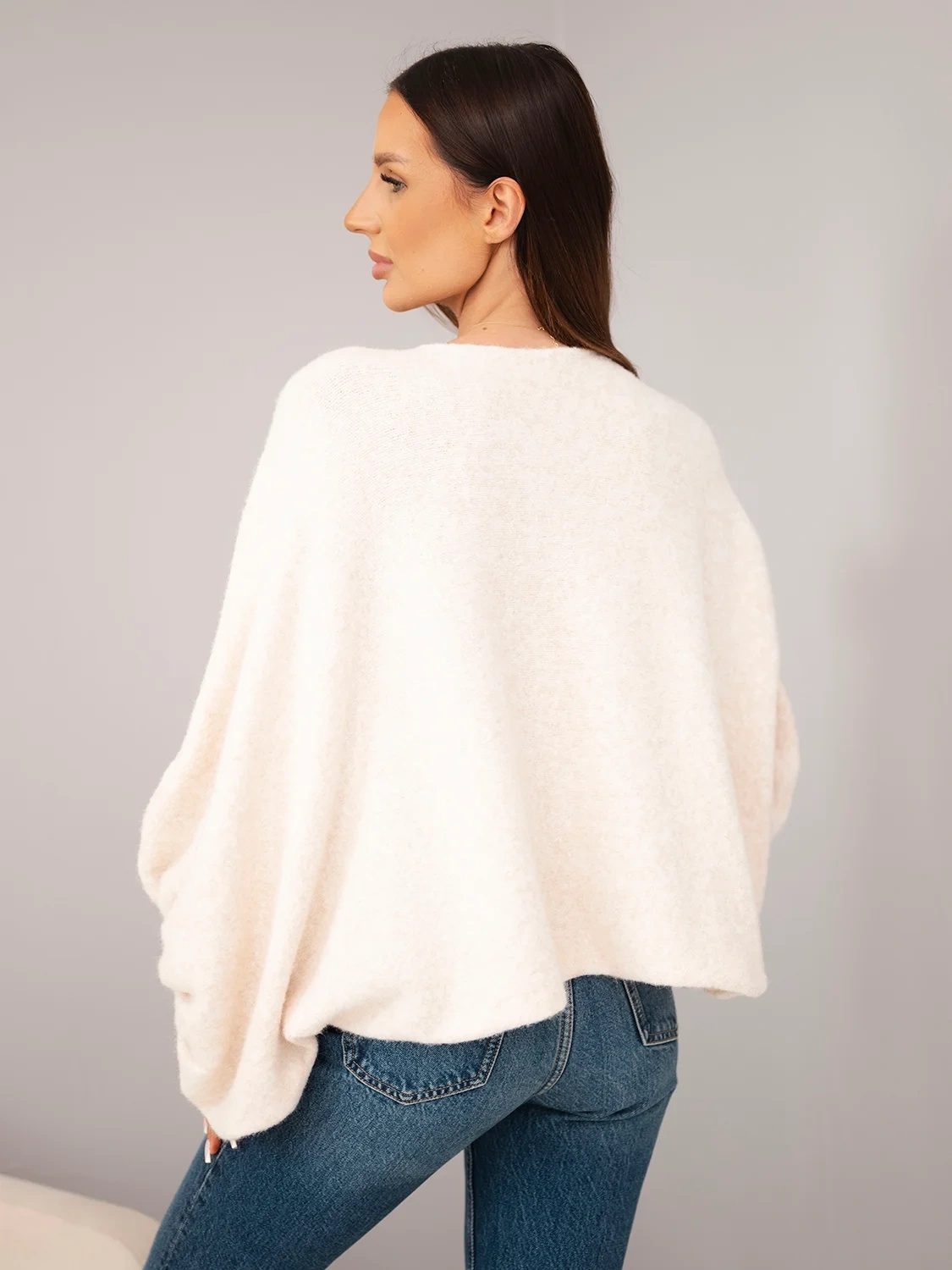 Kesi oversize-lõikega naiste kampsun alpaka villaga - Image 35