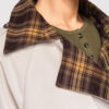 Naiste kaherealine trenchcoat-üleminekumantel vööga - Thumbnail Image 7