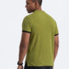 Meeste püstkrae ja nööpidega polosärk Ombre Clothing - Thumbnail Image 174