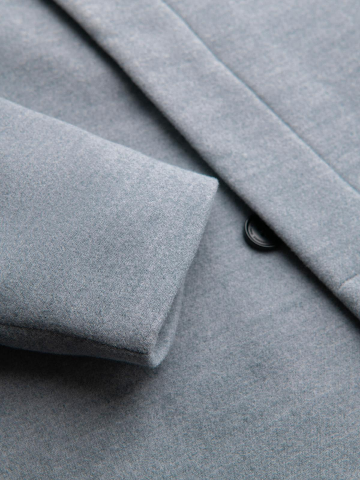 Ombre Clothing meeste poolpikk mantel püstkrae ja nööpidega - Image 9