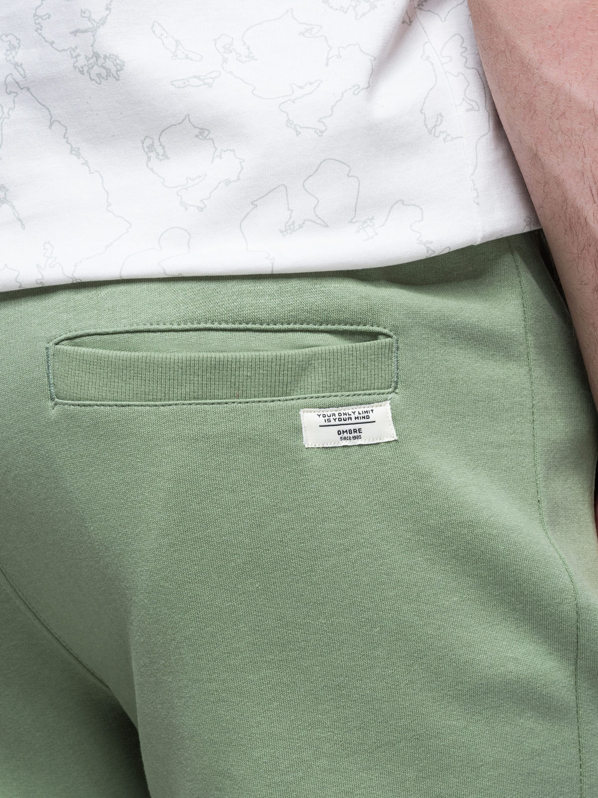 Ombre Clothing meeste kootud lühikesed püksid nööri ja taskutega - Image 16