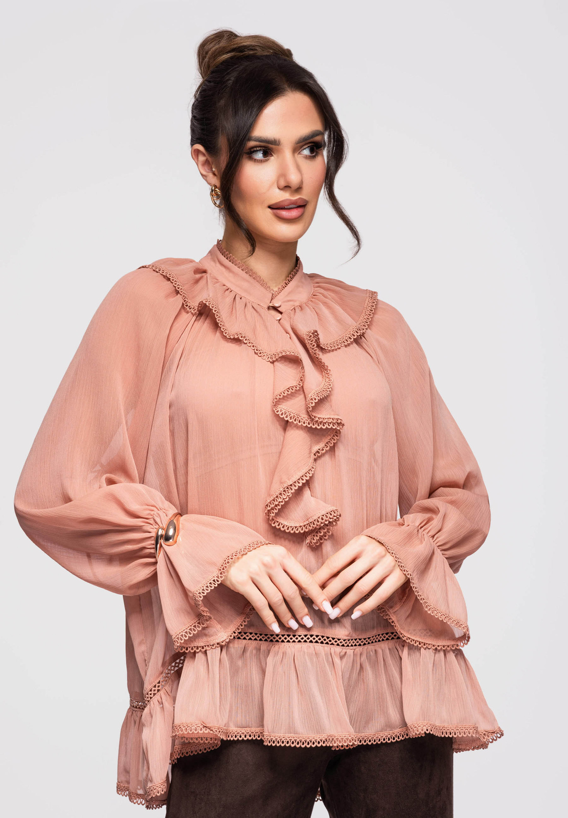 Larica volangidega peplum-pluus - Image 13