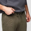 õmblemise ja sääretõmblukuga meeste dressipüksid - olive v3 om-pask-0147 - Thumbnail Image 2