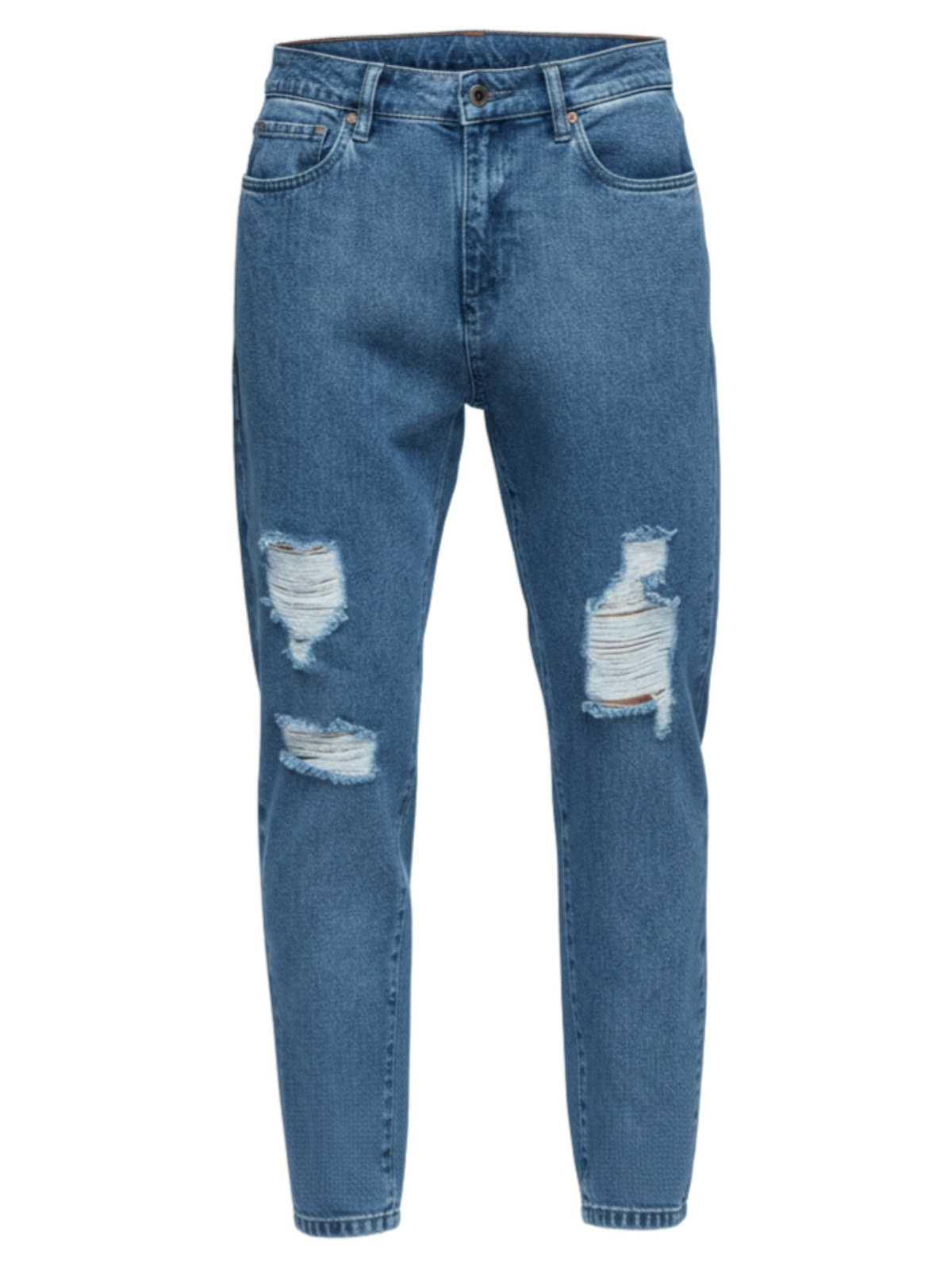 Meeste teksapüksid Ombre Clothing rebitud detailidega - Image 21