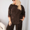 Plus Size naiste velvetist komplekt pusa ja laiade pükstega Kesi - Thumbnail Image 20