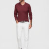 Meeste pikkade varrukatega V-kaelusega puuvillane särk Ombre - Thumbnail Image 185