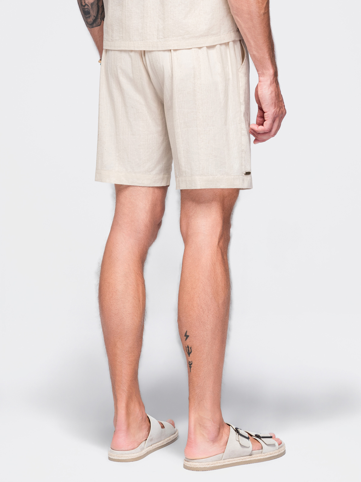 Meeste struktuursed puuvillased lühikesed püksid Ombre Clothing - Image 23