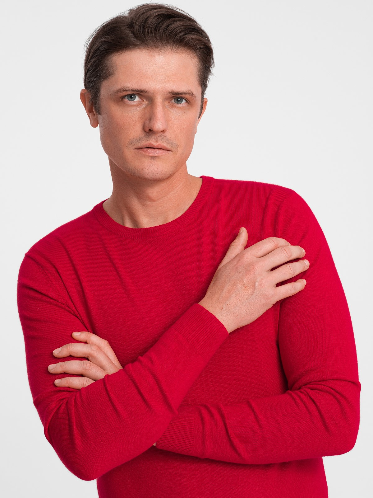 Ombre Clothing klassikaline ümara kaelusega meeste kampsun - Image 9