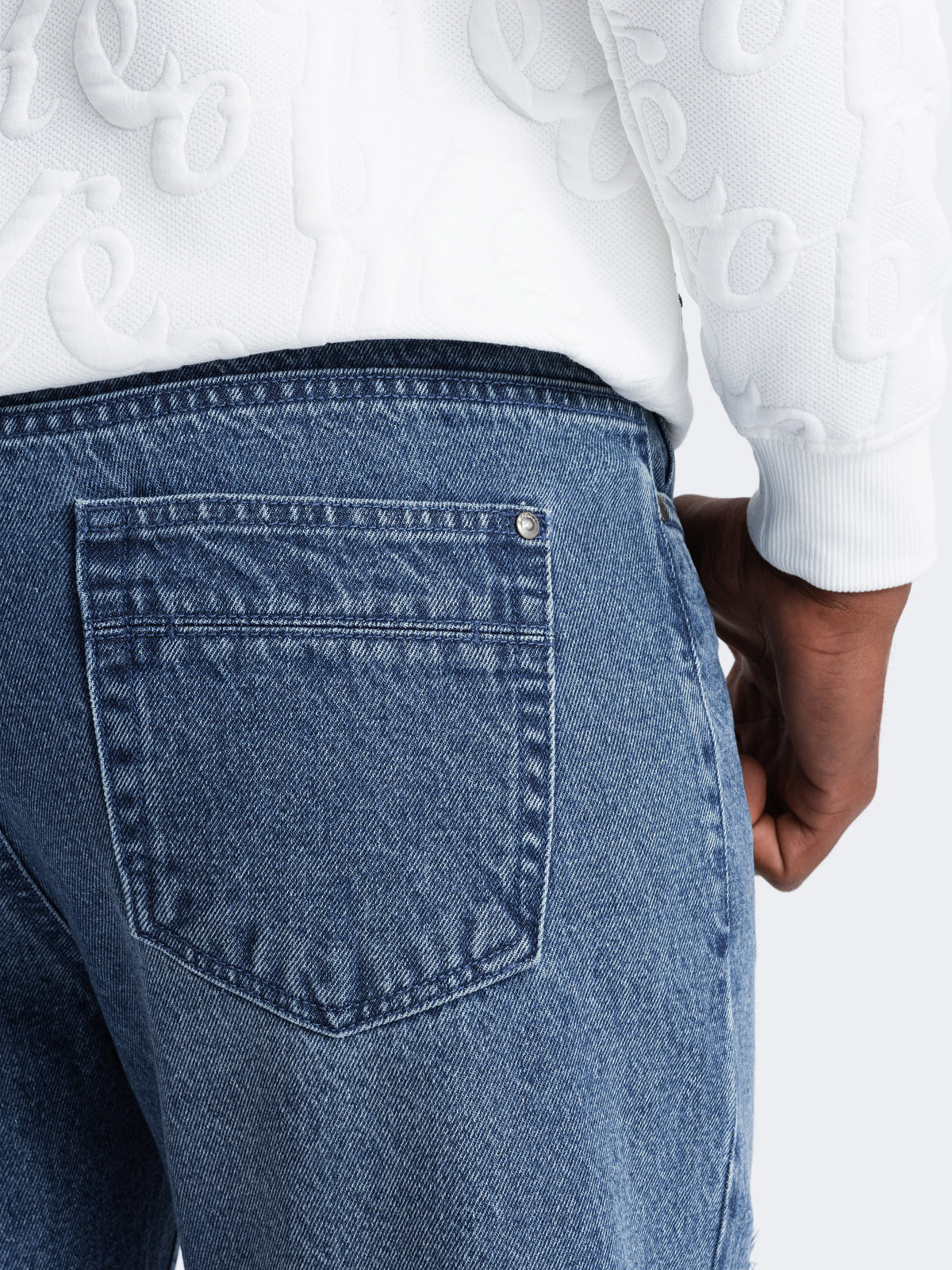 Ombre Clothing meeste teksapüksid kulutatud detailidega - Image 4