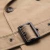 Elegantne kaherealine meeste SLIM FIT trenšmantel vööga - beež V1 OM-COLC-0146 - Thumbnail Image 9