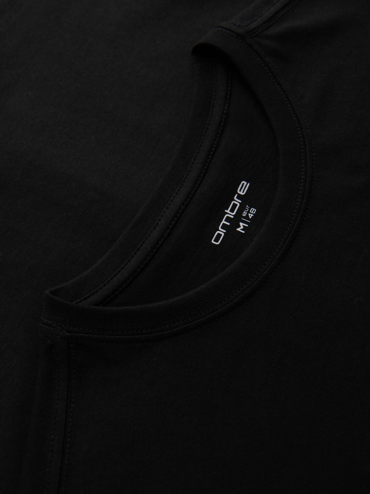 Ombre Clothing meeste T-särk rinnatrüki ja ümara kaelusega - Image 6