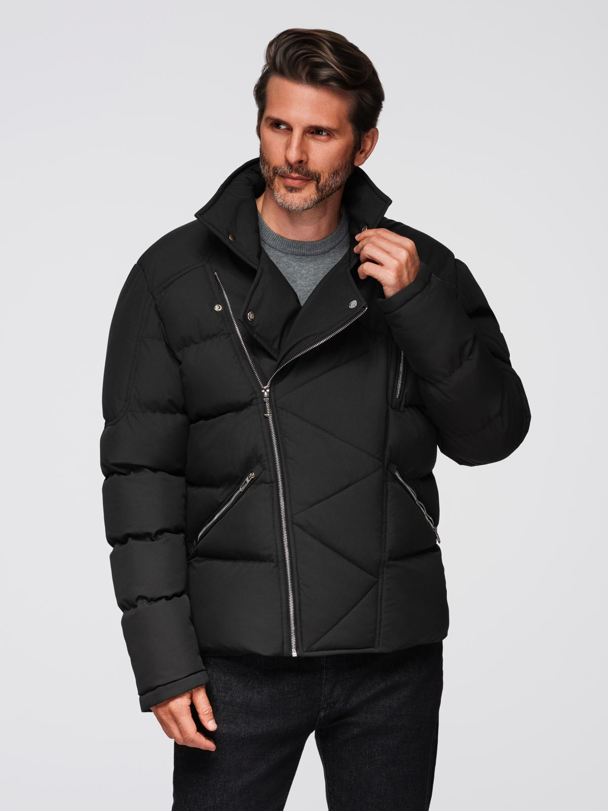 Meeste tepitud talvejakk kapuutsiga Ombre Clothing - Image 4