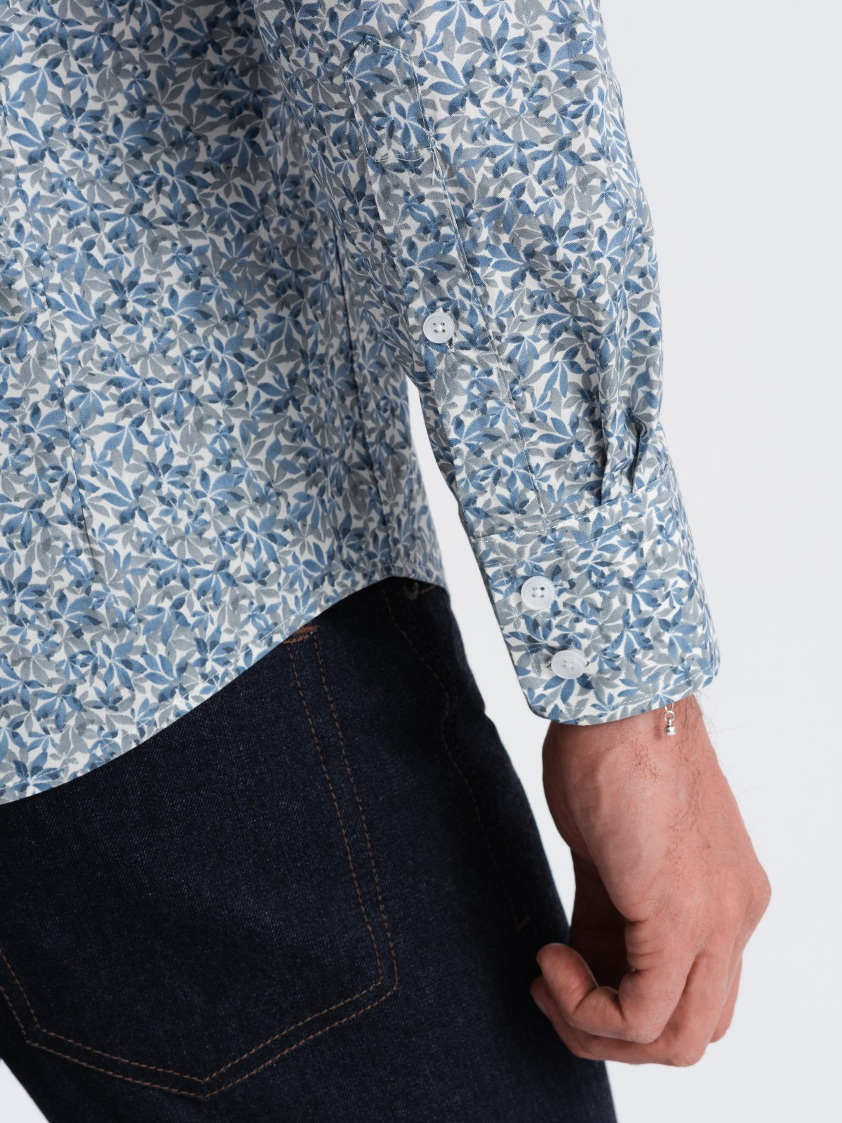 Meeste puuvillane triiksärk Slim Fit - Image 14