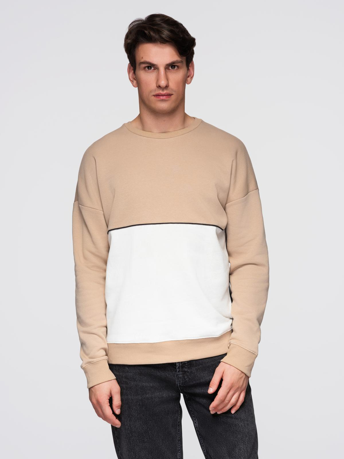 Meeste ülisuur kontrastse plokiga dressipluus Ombre Clothing - Image 1
