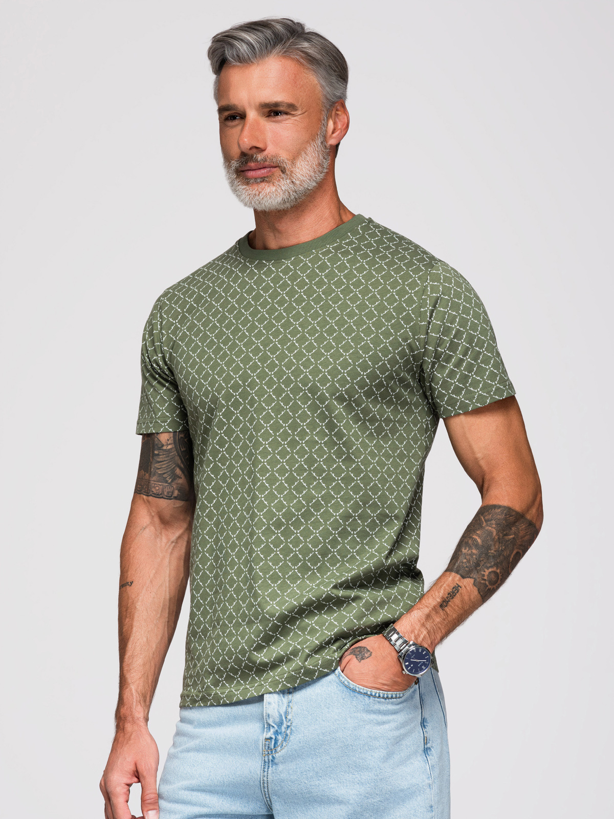 Meeste mustriline T-särk Ombre Clothing - Image 12