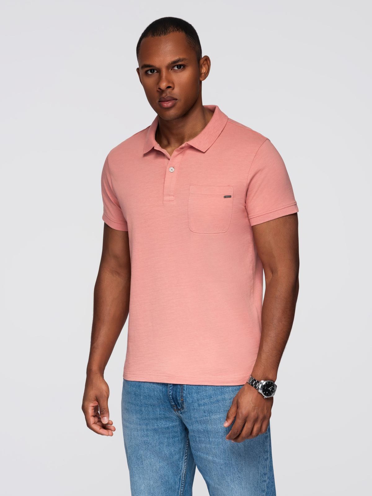 meeste polo t-särk - maroon v6 s1744 - Image 28