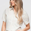Ombre Clothing lühikeste varrukatega naiste särk tikandiga - Thumbnail Image 5