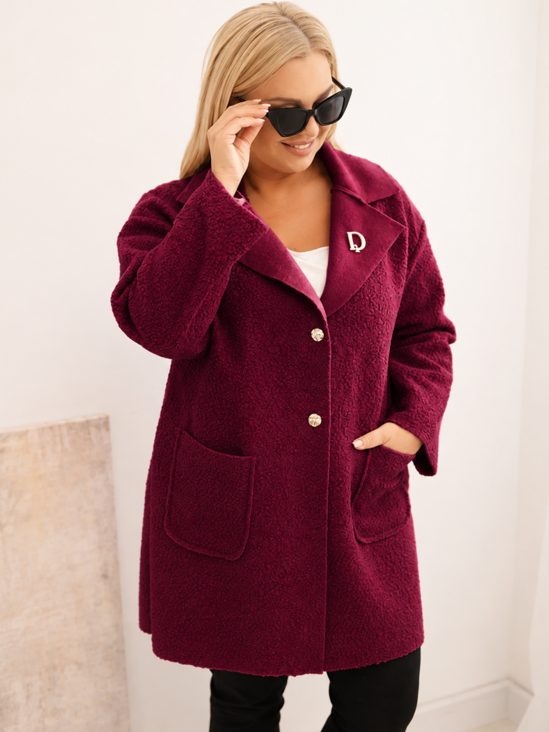 Kesi naiste plus size mantel taskutega - Image 1