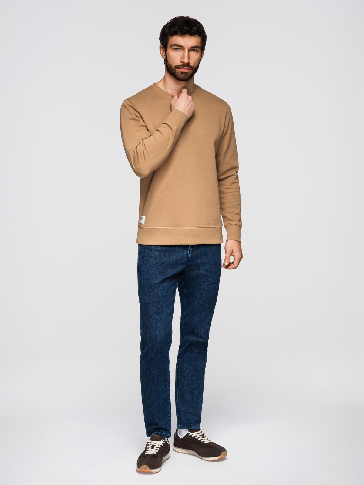 Meeste puuvillane dressipluus ümara kaelusega Ombre Clothing - Image 11