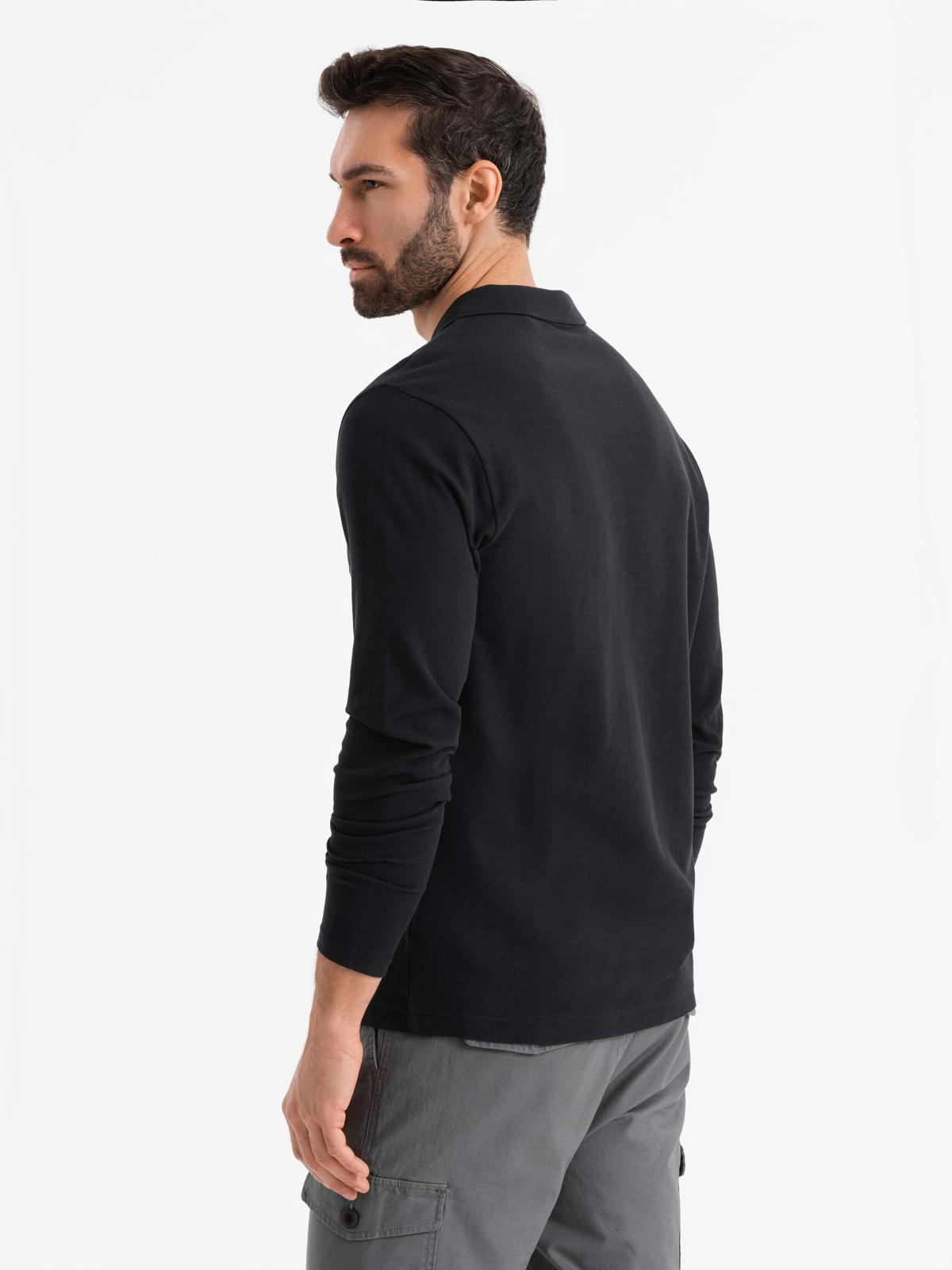 Meeste pikkade varrukatega polosärk Ombre Clothing - Image 5
