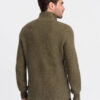 Meeste kootud kampsun püstkrae ja tõmblukuga Ombre Clothing - Thumbnail Image 6